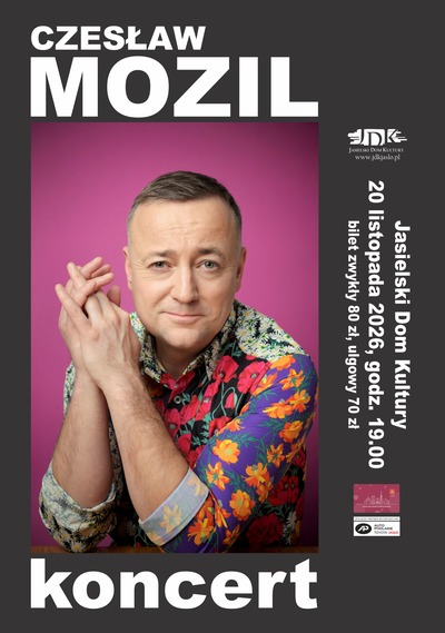 Event poster:  Koncert Czesława Mozila 